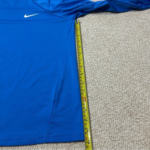 Nike Swim Dri Fit Long Sleeve Rash Guard Shirt. Size Medium. UPF 40+ Blue - Picture 10 of 10